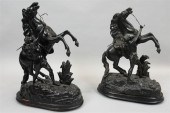 PAIR OF BLACK PAINTED WHITE ME