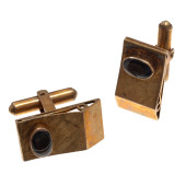 PAIR OF BLACK STAR SAPPHIRE, 1