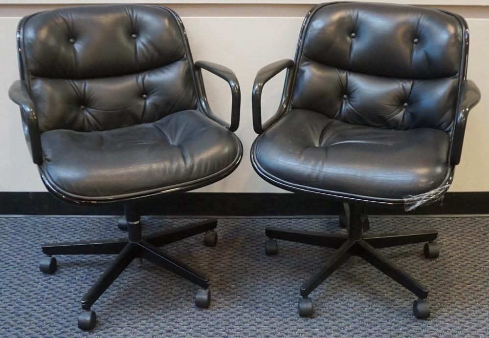 PAIR OF BLACK VINYL CHARLES POLLACK