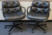 PAIR OF BLACK VINYL CHARLES PO