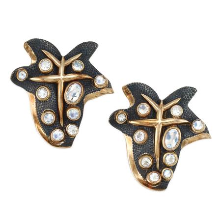 Pair of Blackened Sterling