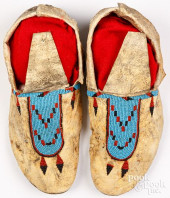 PAIR OF BLACKFOOT INDIAN BEADE