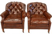 PAIR OF BLOOMINGDALE LEATHER E