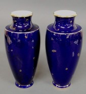 Pair of blue French Sevres por