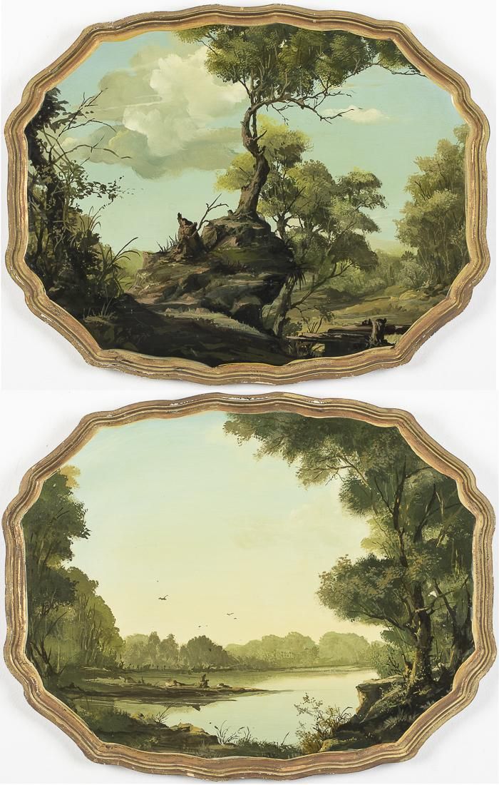 PAIR OF BOB CHRISTIAN PAINTED