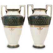 PAIR OF BOCH FRERES PORCELAIN