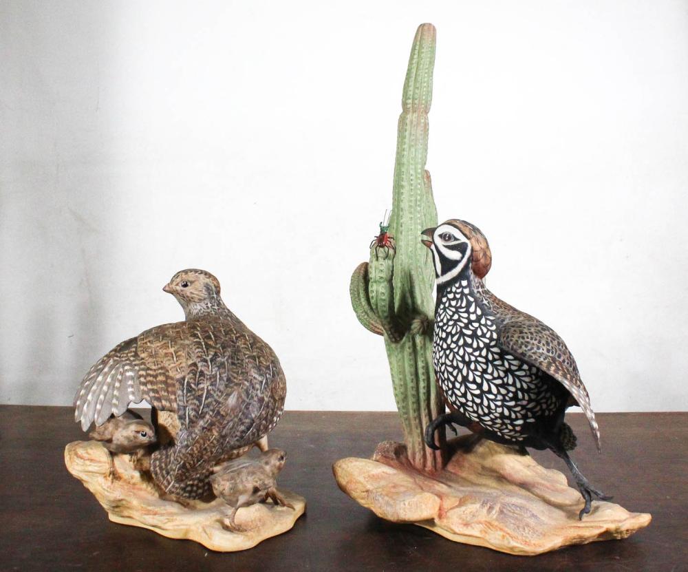 PAIR OF BOEHM PORCELAIN BISQUE