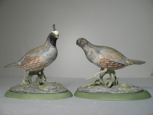 Pair of Boehm porcelain