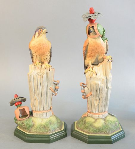 PAIR OF BOEHM PORCELAIN FIGURES,