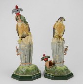 PAIR OF BOEHM PORCELAIN 'KESTR