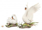 PAIR OF BOEHM PORCELAIN "MUTE