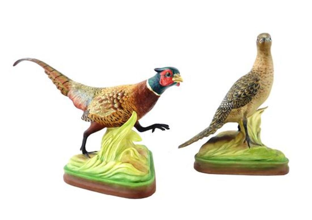 PAIR OF BOEHM PORCELAIN PHEASANT