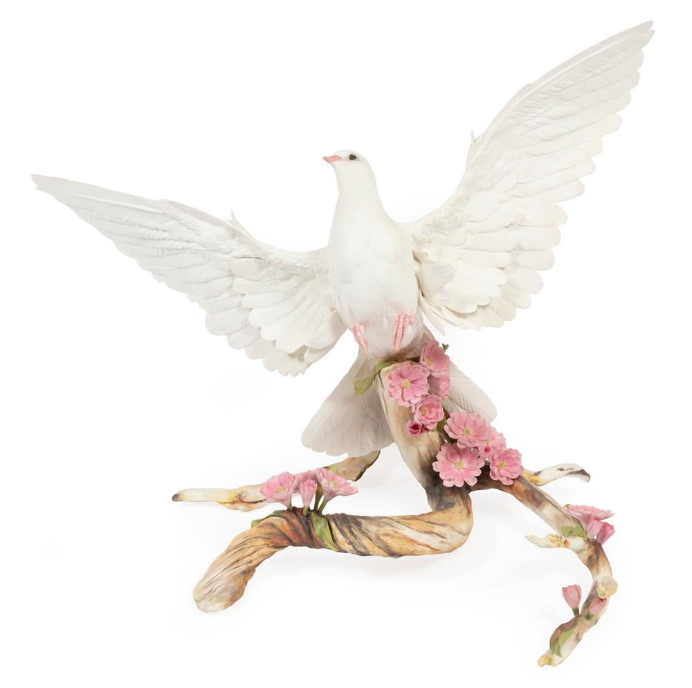 PAIR OF BOEHM PORCELAIN "WHITE