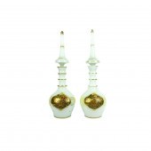 PAIR OF BOHEMIAN DECANTERSPair