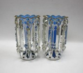 PAIR OF BOHEMIAN GLASS LUSTRES