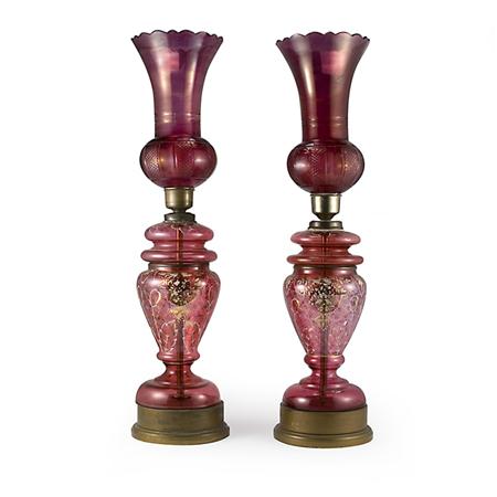 Pair of Bohemian Style Gilt and