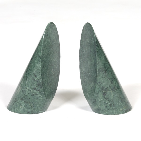 PAIR OF BOOKENDS 7 ½" Pair of green