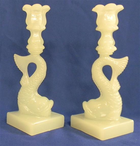 Pair of Boston Sandwich Glass