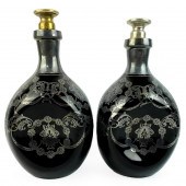 PAIR OF BOTTLE DECANTERSPair o