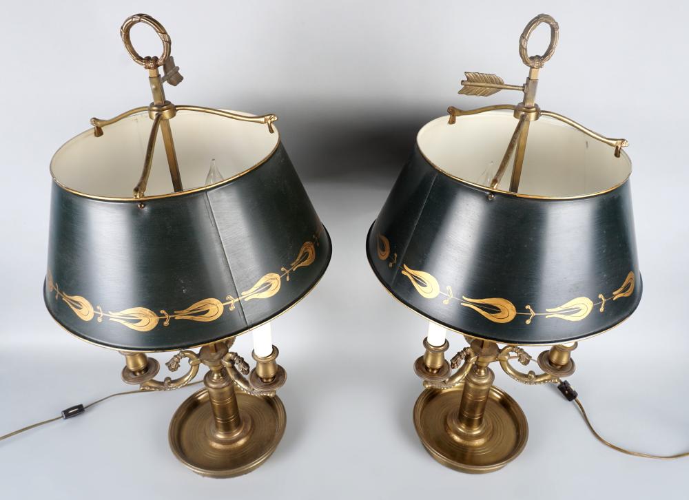 PAIR OF BOUILLOTTE LAMPS WITH