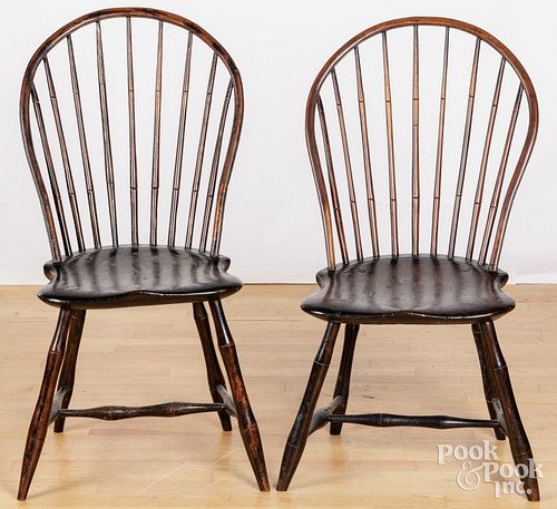 PAIR OF BOWBACK WINDSORSPair of