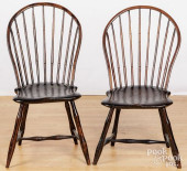 PAIR OF BOWBACK WINDSORS<br>Pa