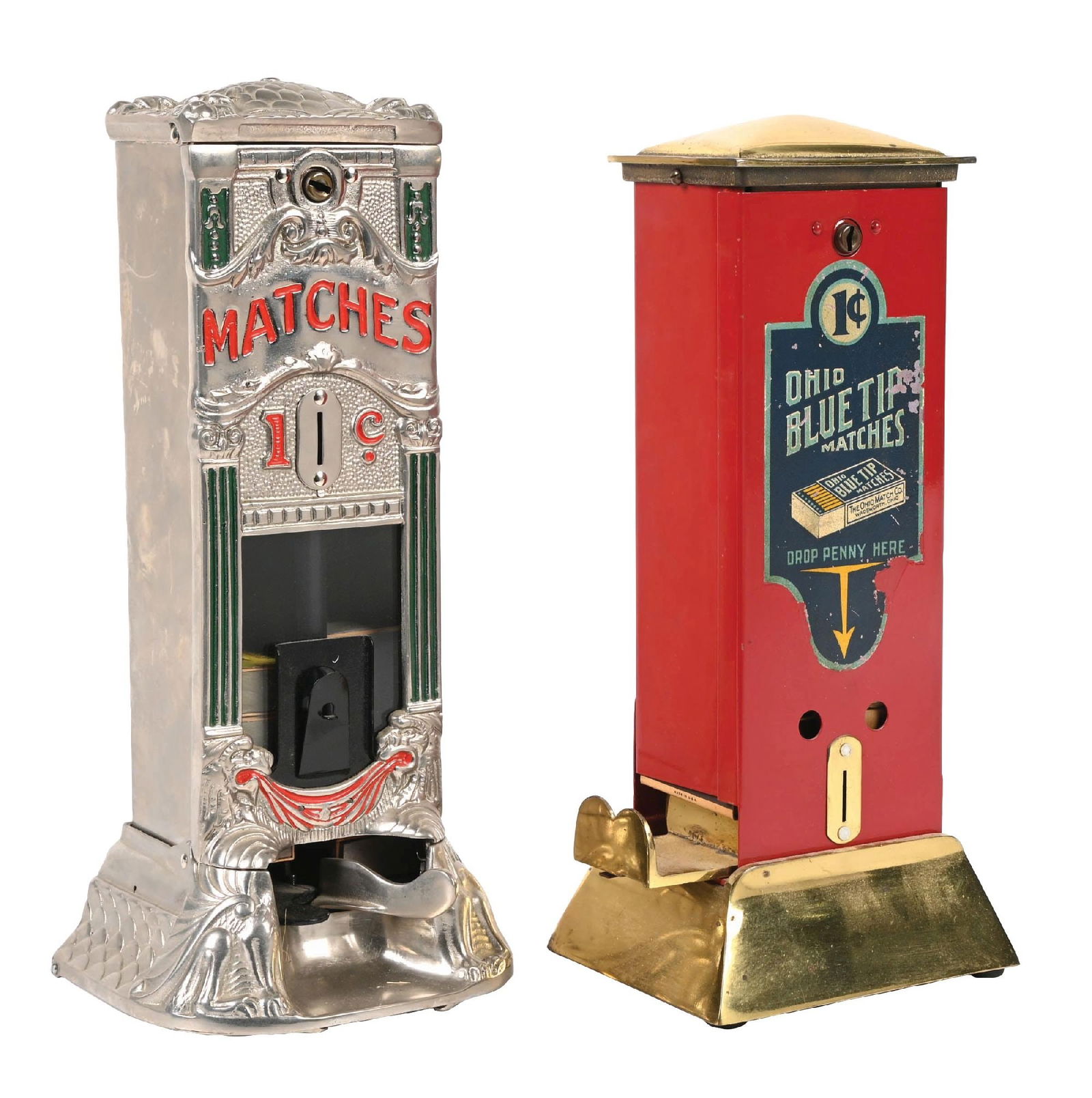 PAIR OF BOXED MATCH VENDING