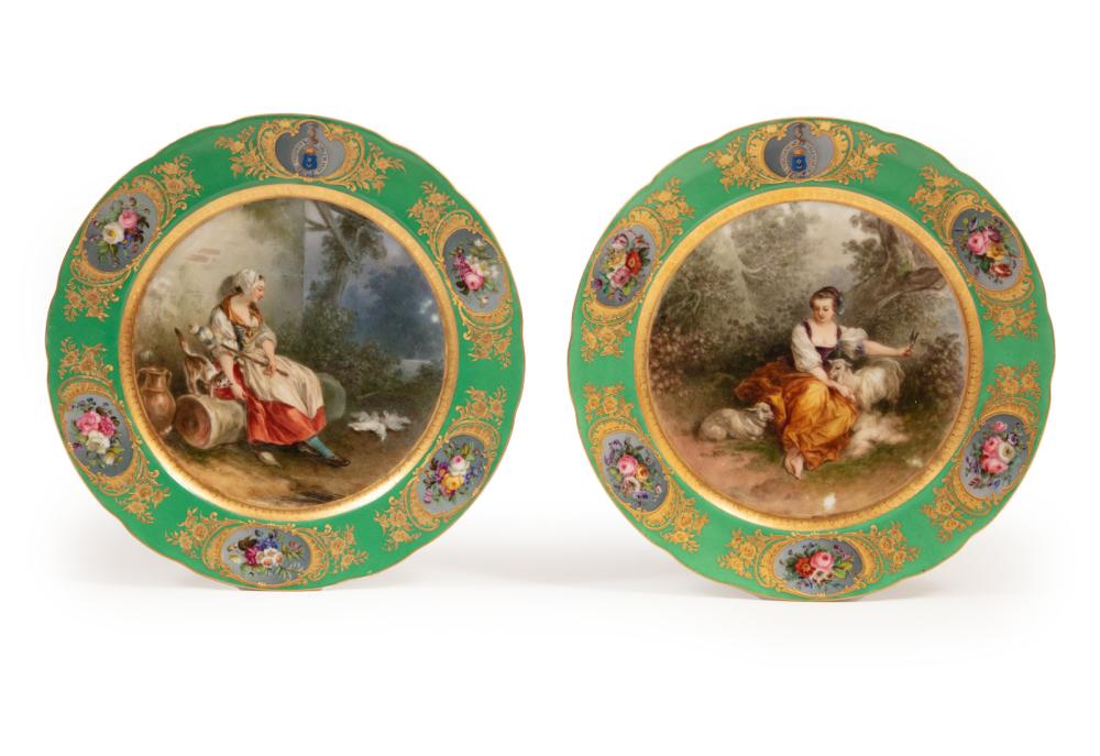 PAIR OF BOYER PARIS PORCELAIN