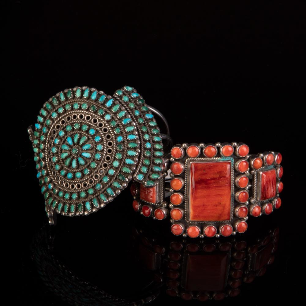 PAIR OF BRACELETS: ZUNI BRACELET,