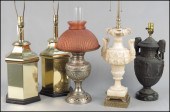 PAIR OF BRASS CANISTER TABLE L