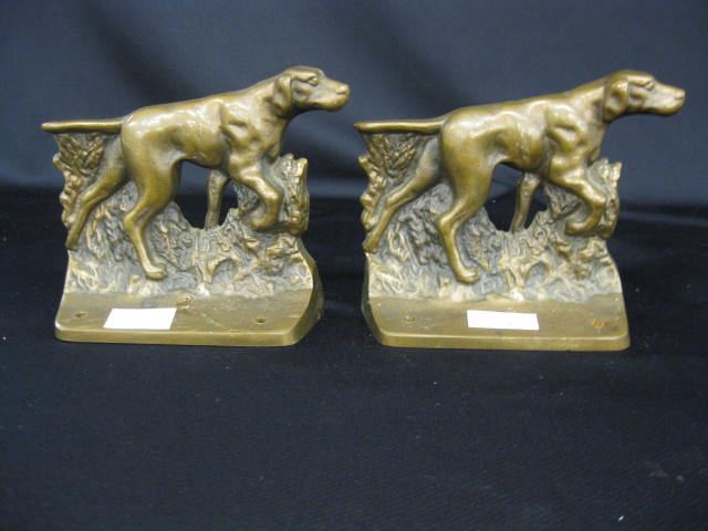 Pair of Brass Figural Dog