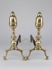 PAIR OF BRASS PETITE BULLET TO