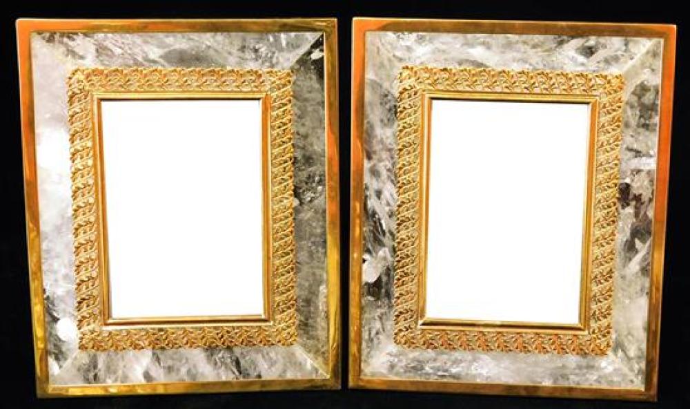 PAIR OF BRAZILIAN ROCK CRYSTAL
