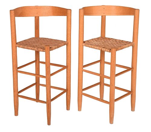 PAIR OF BRIAN BOGGS TURNED WOOD