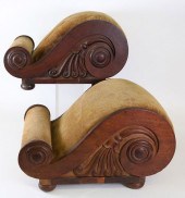 PAIR OF BRITISH REGENCY MAHOGA