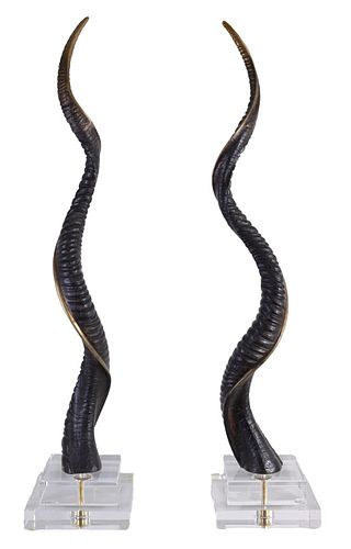 PAIR OF BRONZE BLACKBUCK