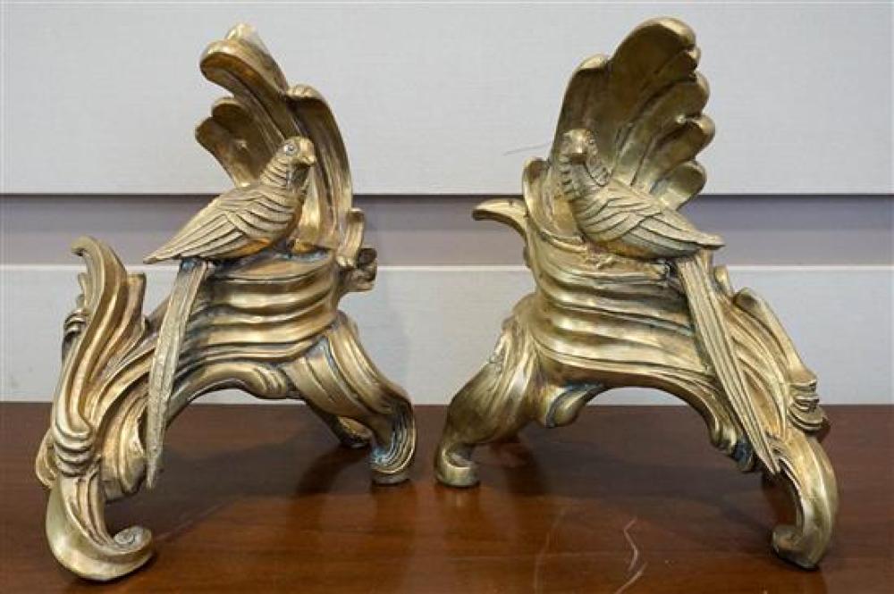 PAIR OF BRONZE CHENETSPair of