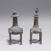 Pair of bronze kohl (surma dan