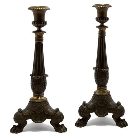 Pair of Bronze Tripod