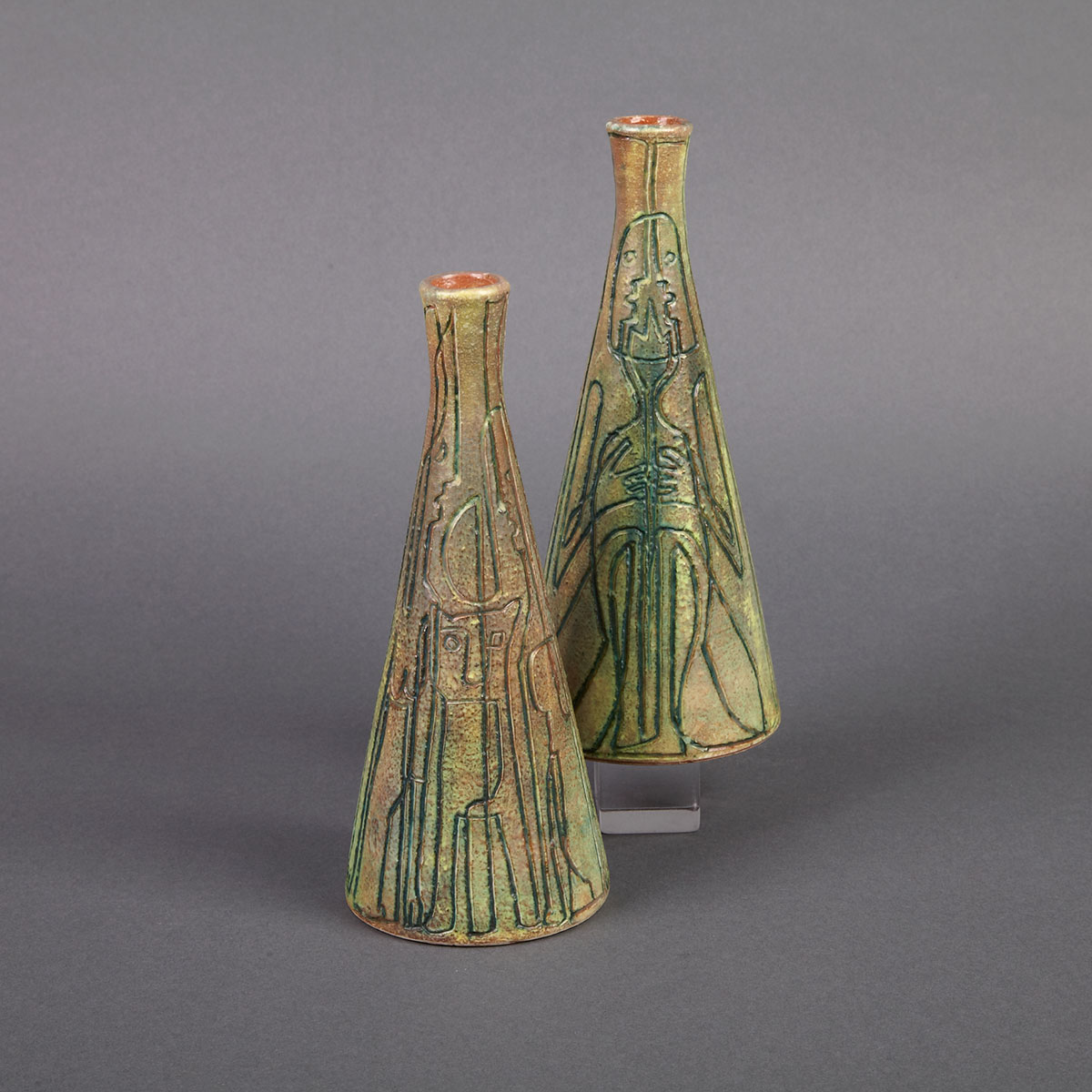 Pair of Brooklin Pottery