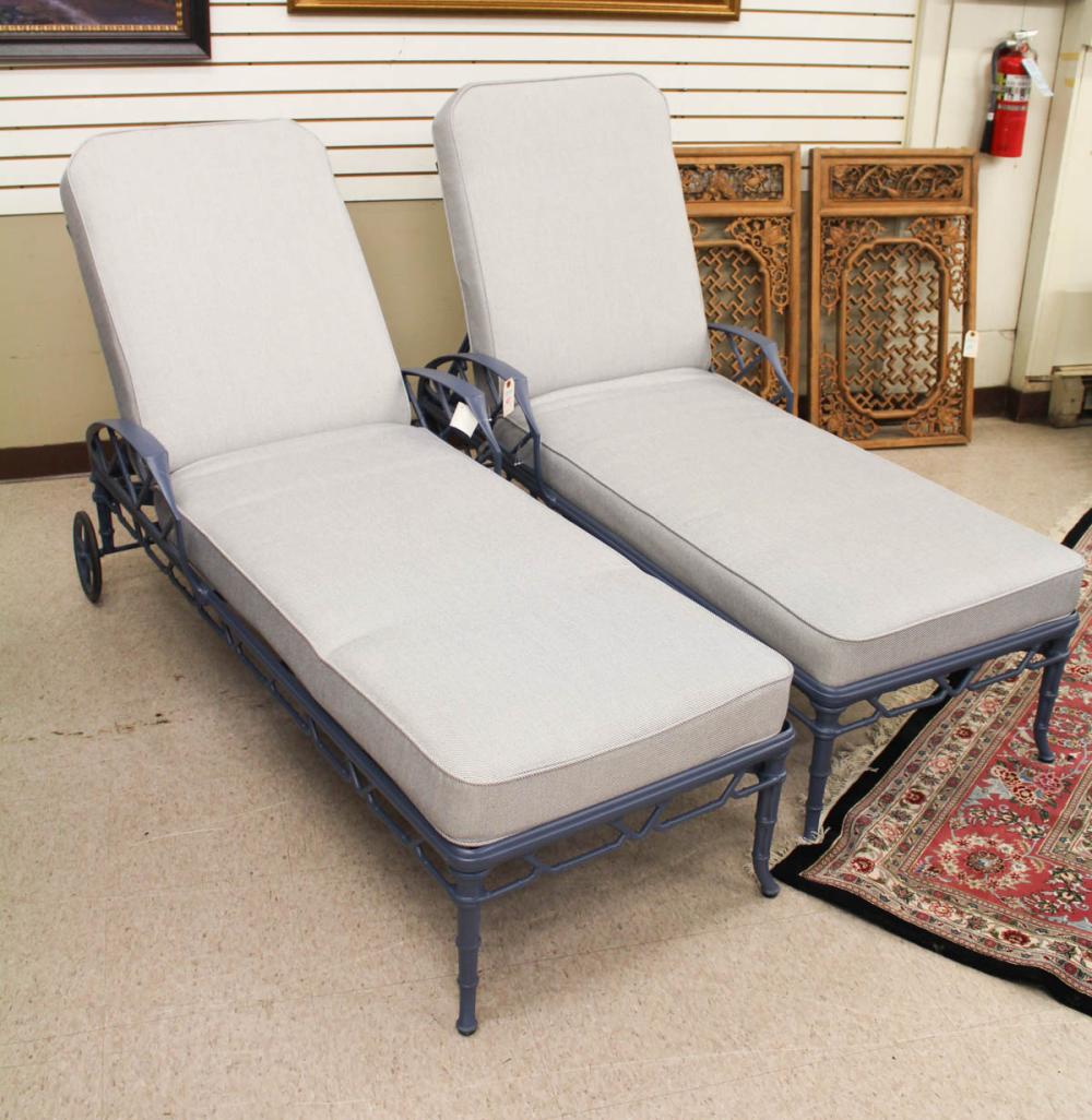 PAIR OF BROWN JORDAN OUTDOOR CHAISE