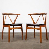 PAIR OF BRUNO HANSEN TEAK WISH