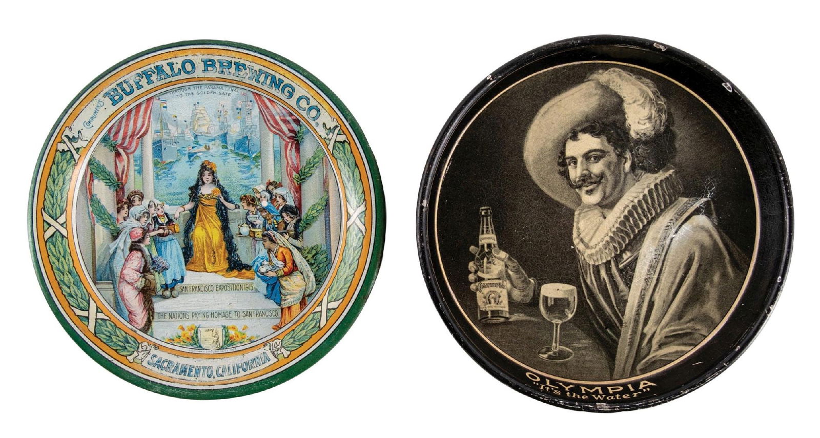 PAIR OF BUFFALO BREWING CO. &