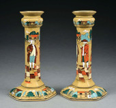 PAIR OF: BUFFALO POTTERY DELDA
