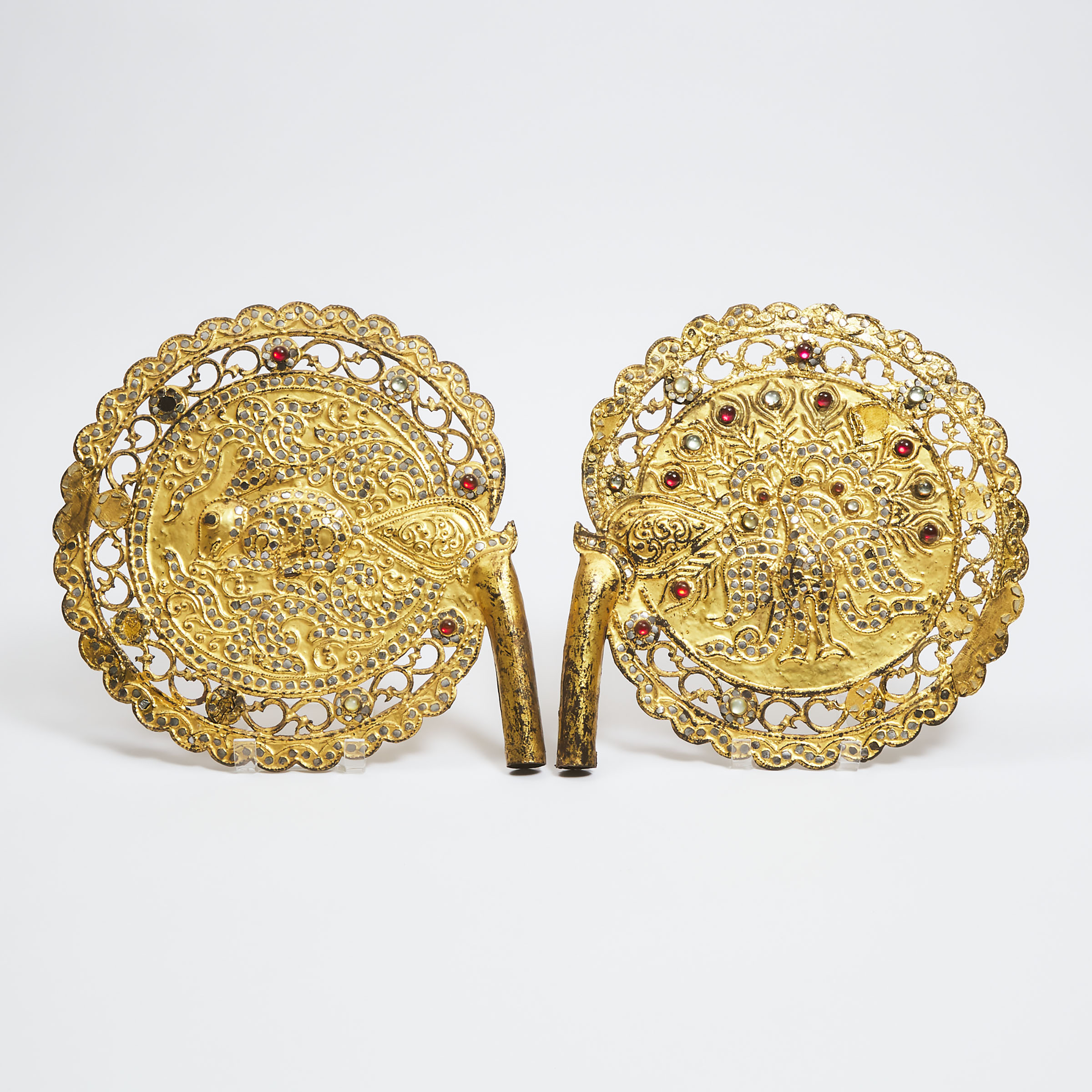 Pair of Burmese Gilt Lacquer