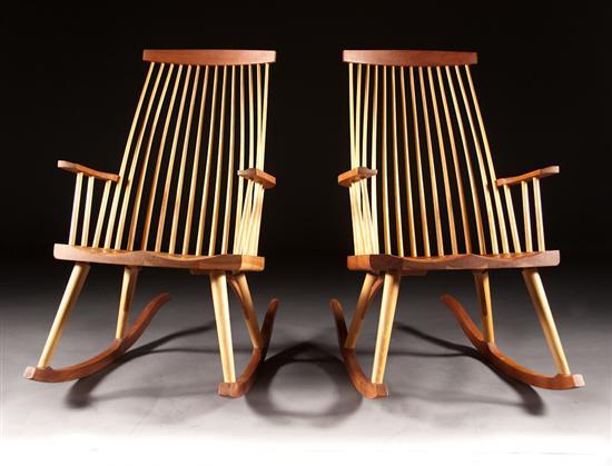 Pair of cabinet made windsor
