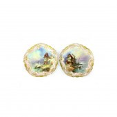 PAIR OF CABINET PLATESPair of
