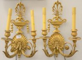 PAIR OF CALDWELL BRONZE SCONCE