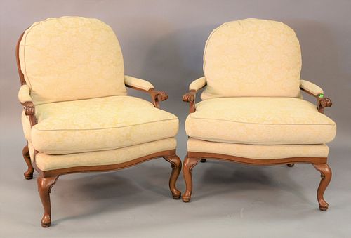 PAIR OF CALICO CORNERS QUEEN ANNE