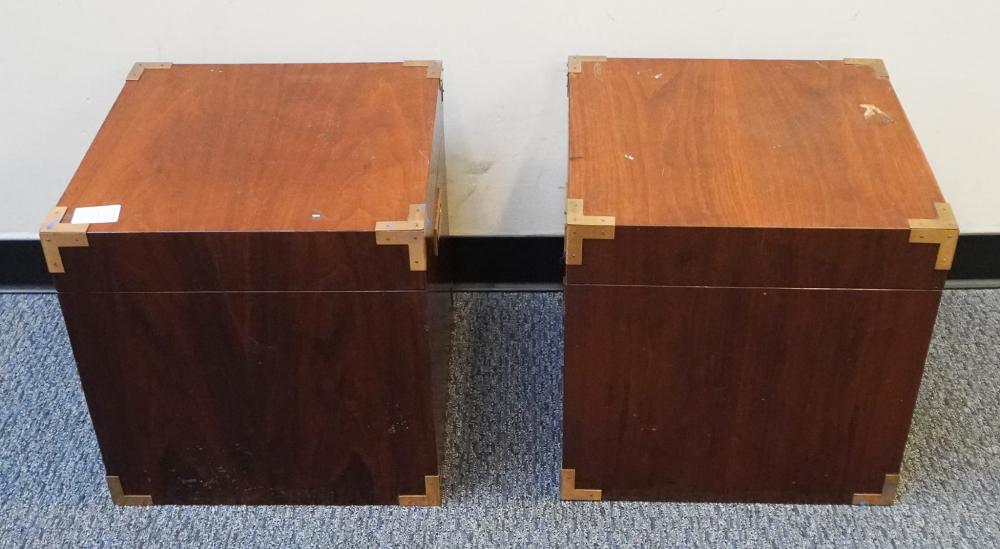 PAIR OF CAMPAIGN STYLE BRASS